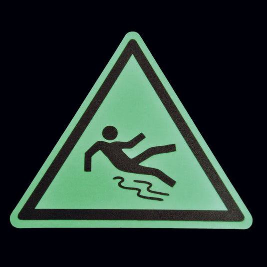 Gulv Skilt - Advarsel - Skridsikker - Selvlysende