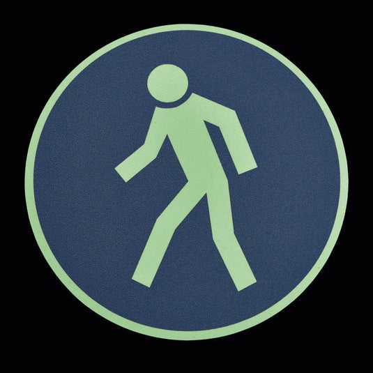 Gulv Skilt - Påbud - Skridsikker - Selvlysende