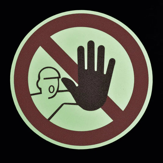 Gulv Skilt - Forbud - Skridsikker - Selvlysende "Glow In Dark"