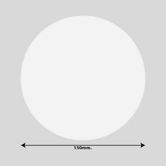 Gulvmarkerings Tape og Symboler.-Hvid-Cirkel Ø150mm (10 stk. pakke)