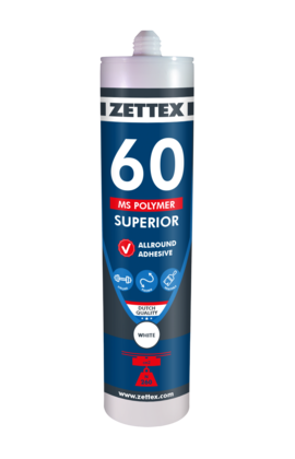 Zettex MS Polymer 60 - Sort – Universel, stærk og fleksibel fugemasse & lim