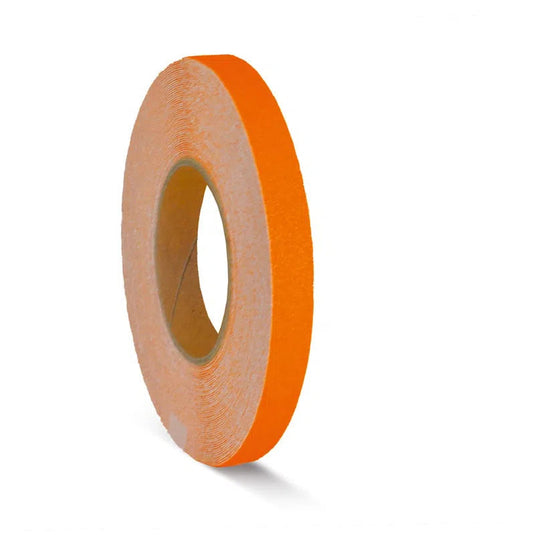 Skridsikker Tape - Signal Farver-Signal Orange-Rulle 19mm x 18.3 meter.-R13 (Korn 60)