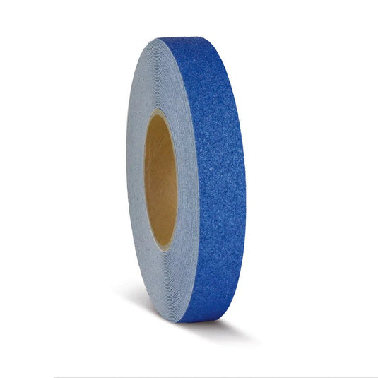 Skridsikker Tape - Universal (Almen Anvendelse)-Blå-Rulle 25mm x 18.3 meter.-R13 (Korn 60)
