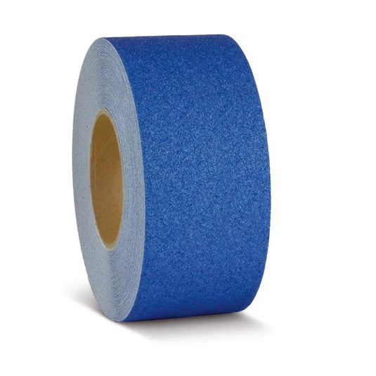 Skridsikker Tape - Universal (Almen Anvendelse)-Blå-Rulle 75mm x 18.3 meter.-R13 (Korn 60)