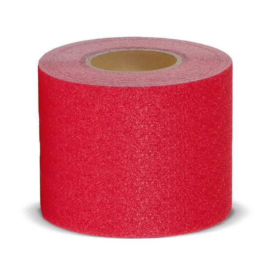 Skridsikker Tape - Universal (Almen Anvendelse)-Rød-Rulle 150mm x 18.3 meter.-R13 (Korn 60)